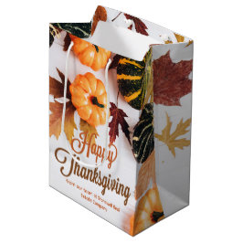 Custom Business Erntedank Beautiful Pumpkin Mittlere Geschenktüte