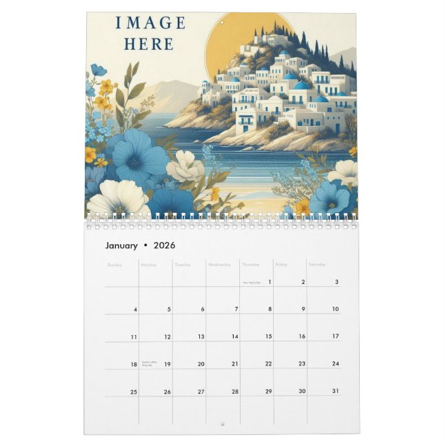 Custom Business Logo 2026 Wall Calendar - Modern c Kalender (Jan 2026)