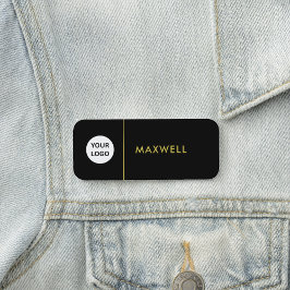 Custom Business Logo | Basic Employee Staff Namensschild