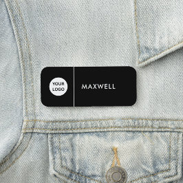 Custom Business Logo | Basic Employee Staff Namensschild