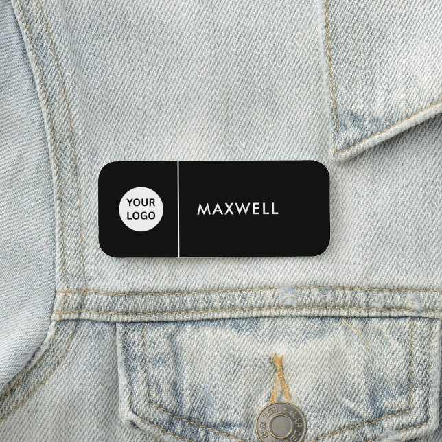 Custom Business Logo | Basic Employee Staff  Namensschild (Von Creator hochgeladen)