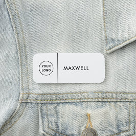 Custom Business Logo | Basic Employee Staff Namensschild