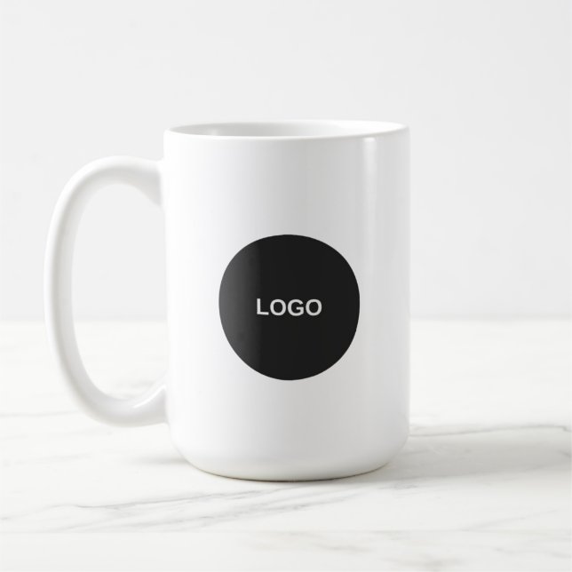 Custom Business Logo Branded Coffee Kaffeetasse (Links)