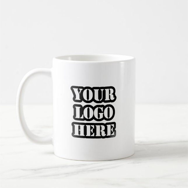 Custom Business Logo Branded Coffee Mug Kaffeetasse (Links)