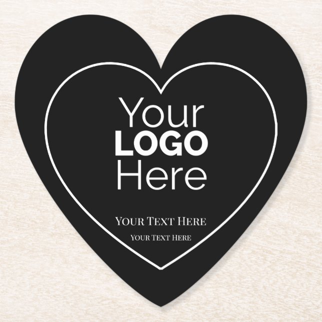 Custom Business Logo Branded Professional  Untersetzer (Vorderseite)