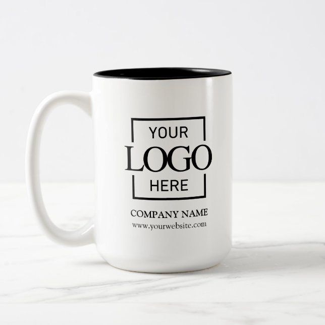 Custom Business Logo Corporate Branding Gift Zweifarbige Tasse (Links)