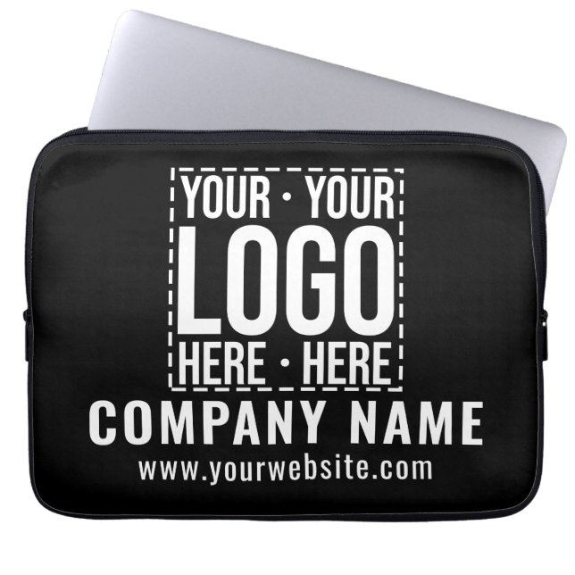 Custom Business Logo Corporate Company Modern Cool Laptopschutzhülle (Vorderseite)