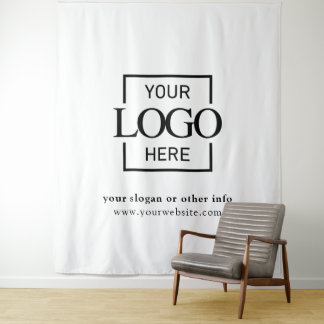 Custom Business Logo Corporate Event Backdrop Wandteppich
