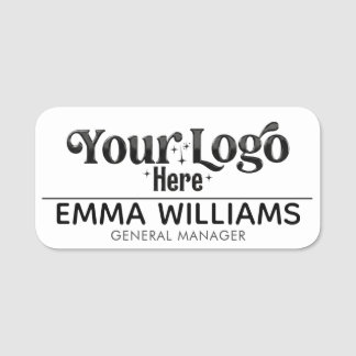 Custom Business Logo Employee Name Tag Badge  Namensschild