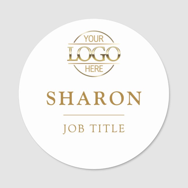 Custom Business Logo Employee Staff Magnetic Namensschild (Vorderseite)