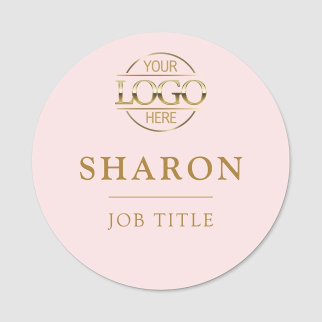 Custom Business Logo Employee Staff Magnetic Namensschild (Vorderseite)