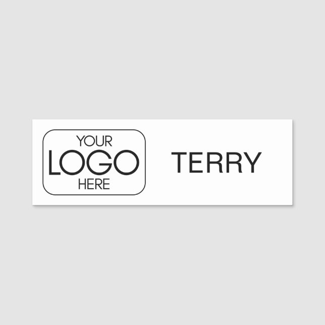 Custom Business Logo Magnetic Namensschild (Vorderseite)