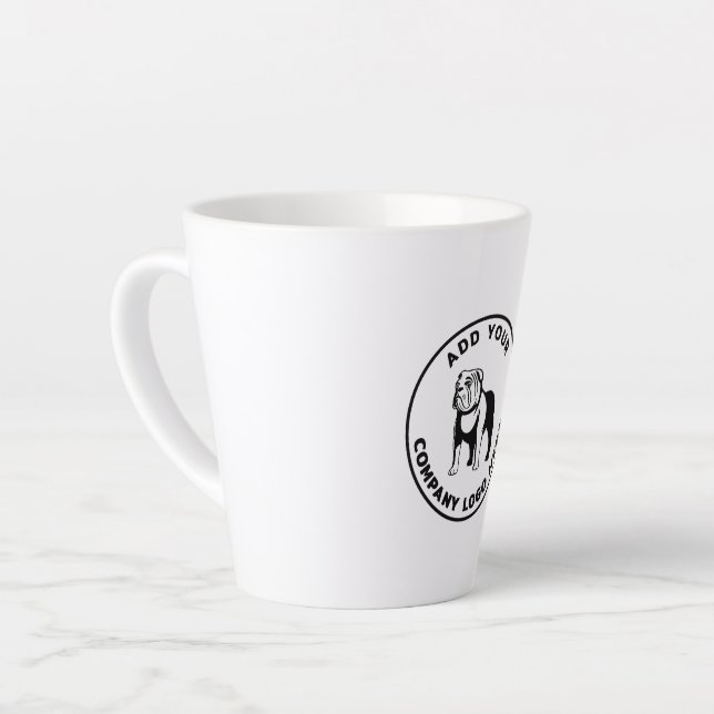 Custom Business Logo Modern Marketing Giveaway Milchtasse (Linke Ecke)