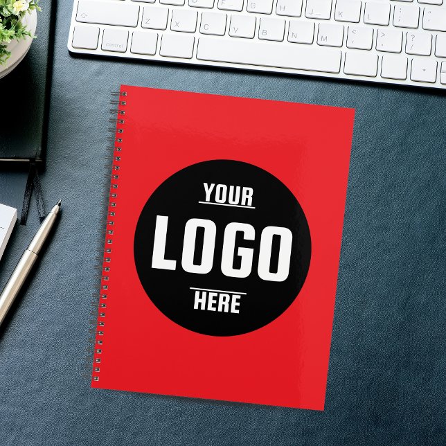 Custom Business Logo Planner 2026 - Personalisiert Planer (Custom Business Logo Red Planner 2026 – Personalized)