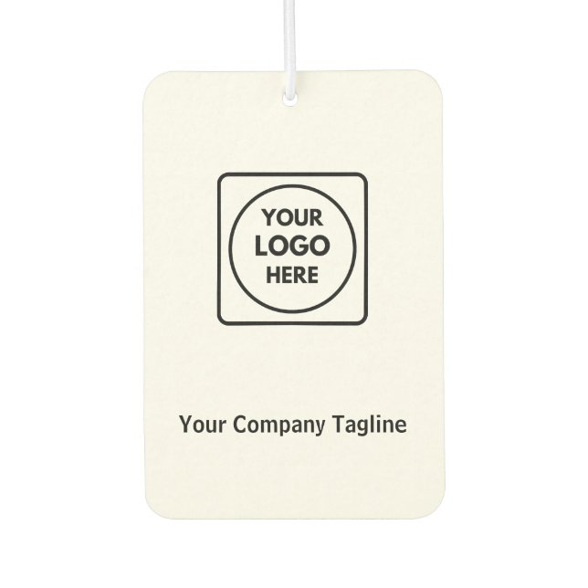 Custom Business Logo QR Air Freshener Autolufterfrischer (Vorderseite)