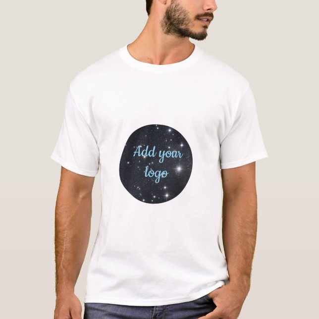 Custom Business Logo T-shirt With QR code  (Vorderseite)