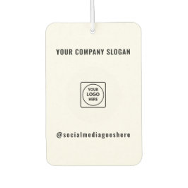 Custom Business Logo Text Promotional Branding Autolufterfrischer