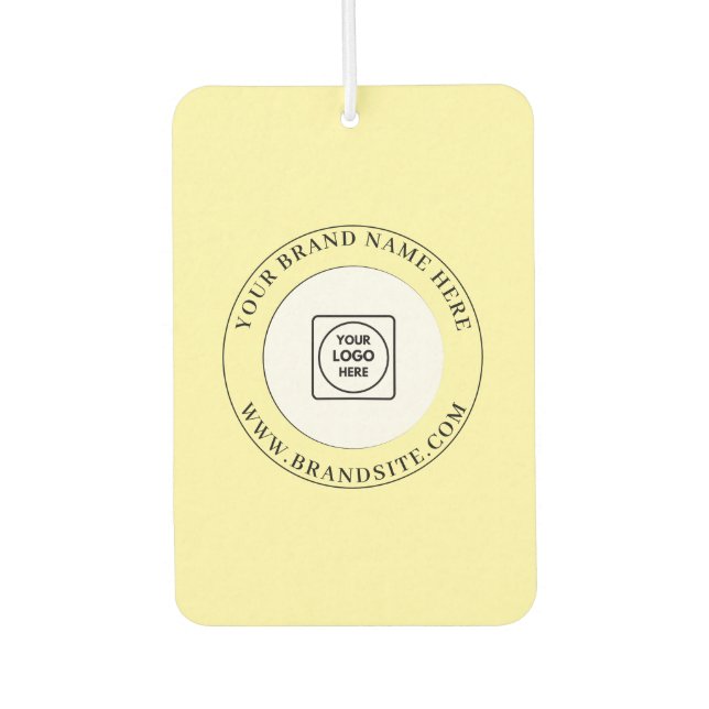 Custom Business Logo Text Promotional Branding Autolufterfrischer (Vorderseite)