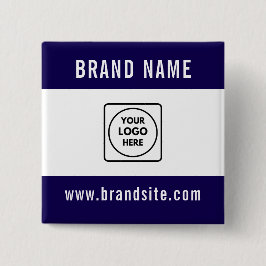 Custom Business Logo Text Promotional Branding Button