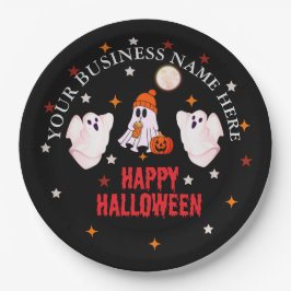 Custom Business Name, Text & Ghost Halloween Pappteller