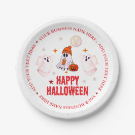 Custom Business Name, Text & Ghost Halloween Pappteller