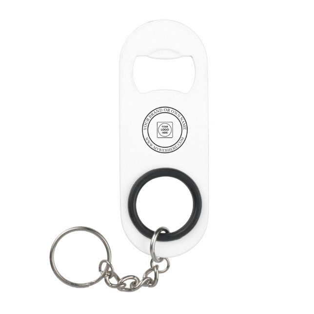 Custom Business Promo Bottle Opener Keychains Mini Flaschenöffner (Vorderseite)