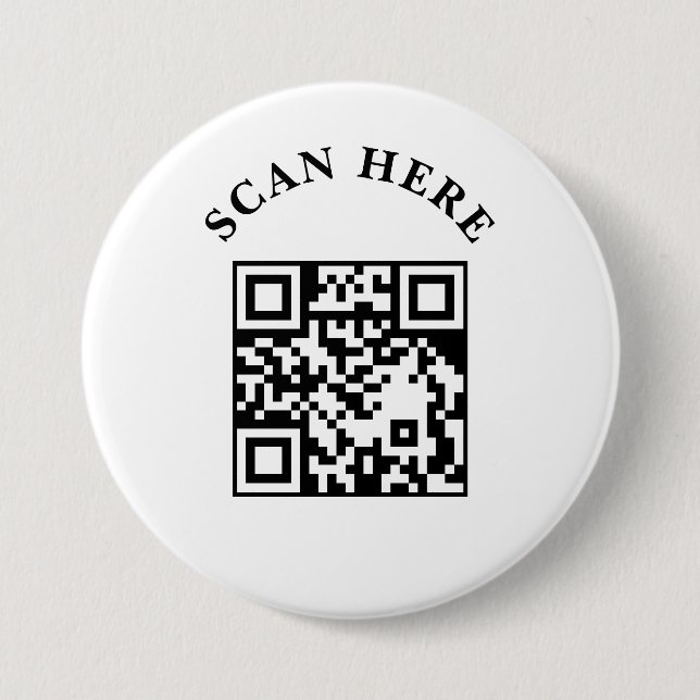 Custom Business QR Code Marketing Button (Vorderseite)