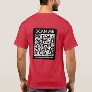 Custom Business QR Code Scan Me T-Shirt