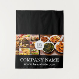 Custom Business Real Estate Branding Display Wandteppich