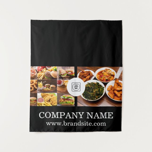 Custom Business Real Estate Branding Display Wandteppich (Vorderseite)