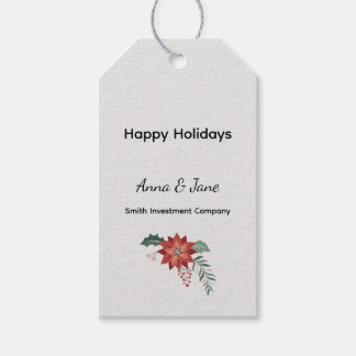Custom Business Red Holiday Flower Bough Holiday Geschenkanhänger
