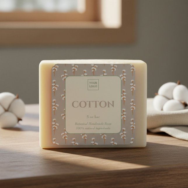 Custom Business Sticker for Cotton Handmade Soap (Von Creator hochgeladen)