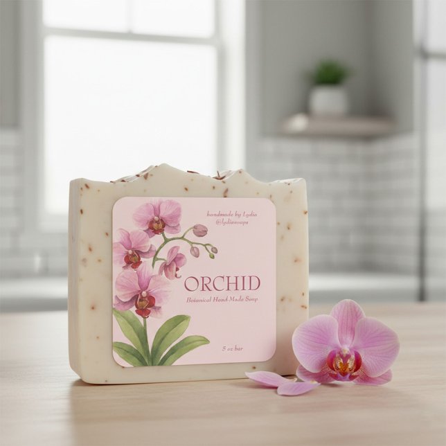 Custom Business Sticker for Orchid Handmade Soap (Von Creator hochgeladen)