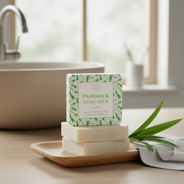 Custom Business Sticker for Pandan Handmade Soap (Von Creator hochgeladen)