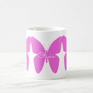 Custom Butterfly Tasse