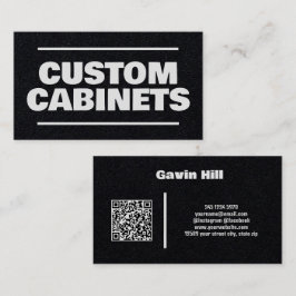 Custom Cabinets QR Premium Visitenkarte