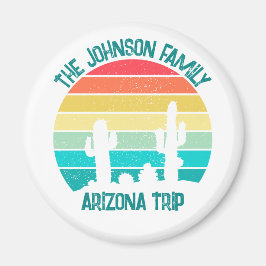 Custom Cactus Sunset Arizona Wüstenreise Magnet