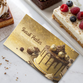 Custom Cakes Bäckerei Konditorei Aquarell Business Visitenkarte