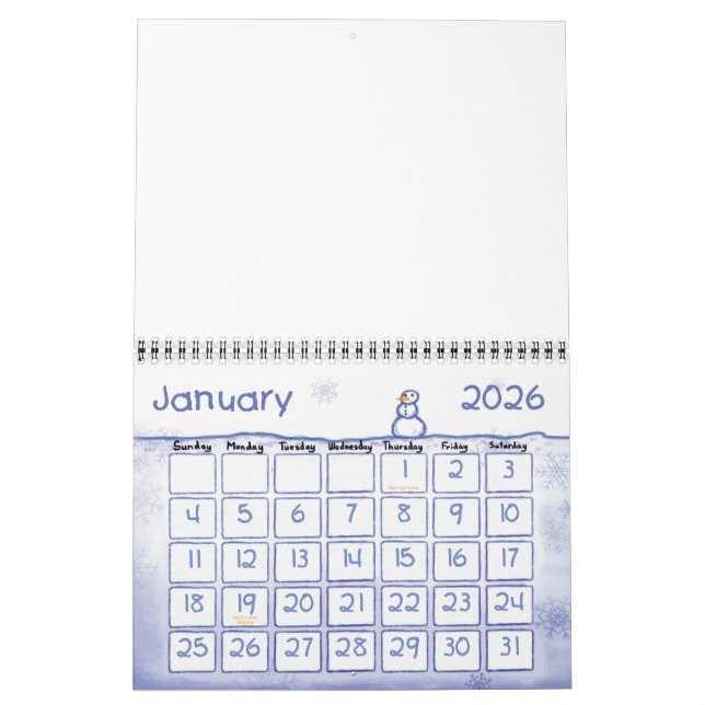 Custom Calendar Painted Seasons Kalender (Jan 2026)