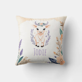 Custom Calf Pillow Boho Blumendesign - Kissen
