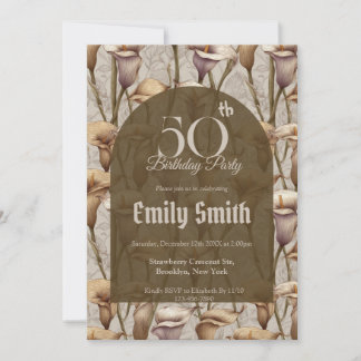 Custom Call Lilies Themed Kids’ Birthday Einladung