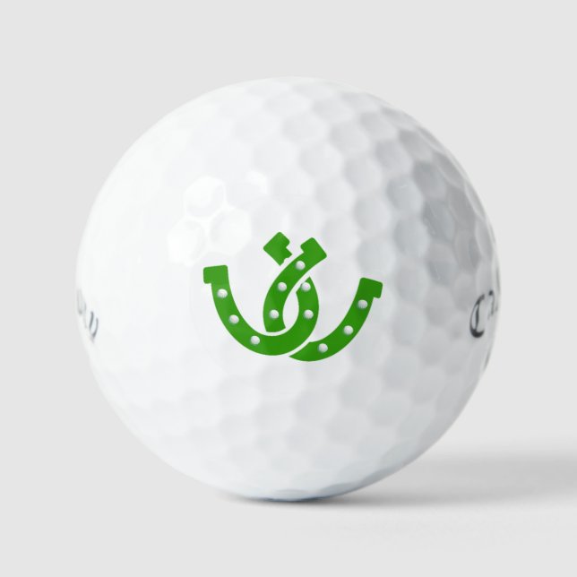 🍀 Custom Callaway Supersoft Golf Balls - Glück Golfball (Vorderseite)