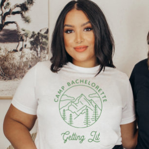 Custom Camp Bachelorette Brautparty erhalten Lit T-Shirt