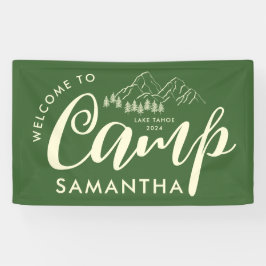 Custom Camp Bachelorette Party Moderne Rustikale G Banner