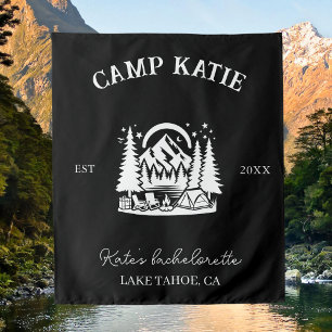 Custom Camp Junggeselinnen-Abschied Camping Bridal Wandteppich