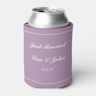 Custom Can Cooler Wedding Just Married Dosenkühler