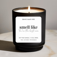 Custom Candle Sticker | Beste Mama je