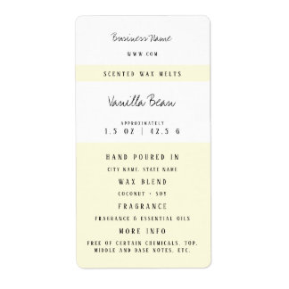 Custom Candle Wax Melt Labels
