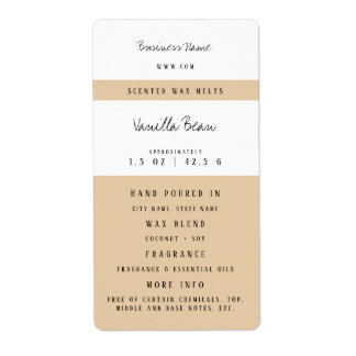 Custom Candle Wax Melt Labels
