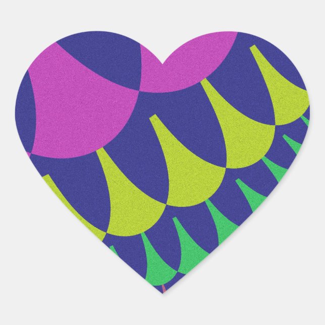 Custom Candy Tart Scales Heart Stickers (Vorderseite)